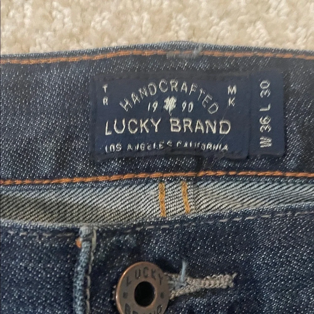 Lucky Brand Men's Deep Indigo Straight Jeans